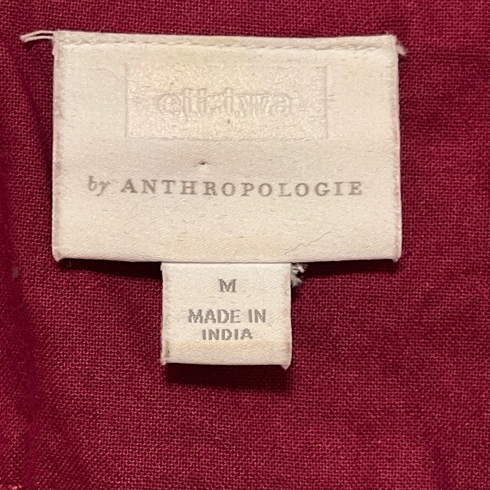 Anthropologie Jacket Woodstock Embroidered Floral Jacket Boho Art Deco Medium - Picture 4 of 7